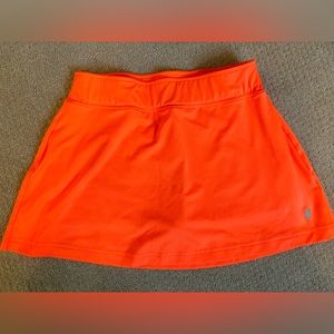 Prince neon orange tennis skirt size S